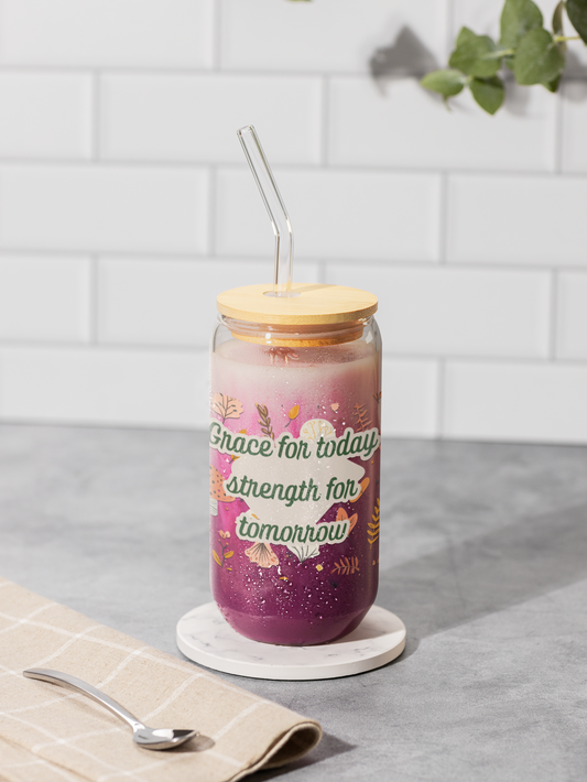 Grace for today (Glass Can)