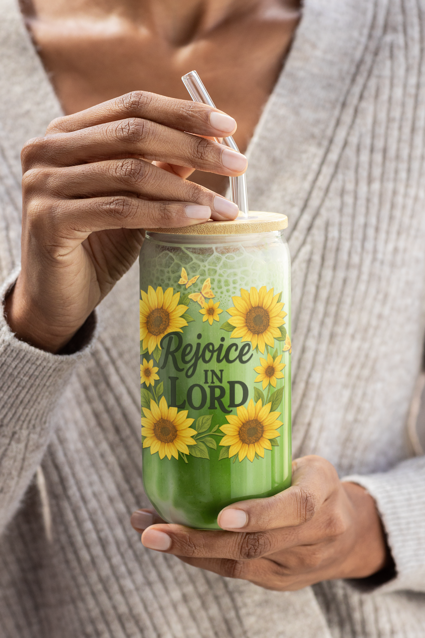 Rejoice glass can